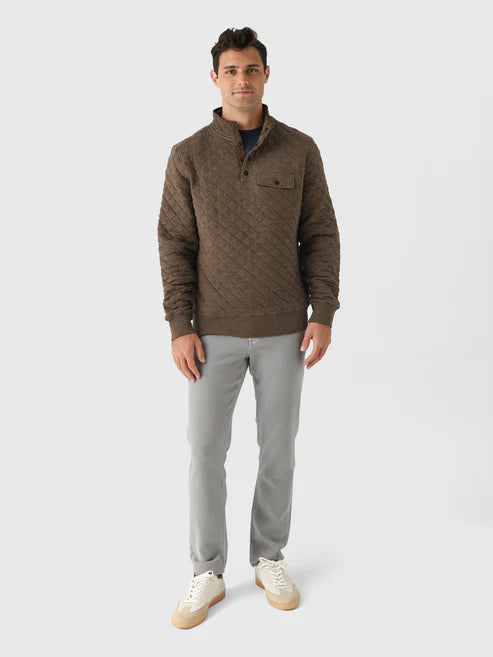 Epic Quilted Fleece Pullover- Mountain Branch Heather